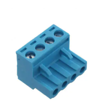 BLOQUES DE TERMINALES CONECTABLES TERMINAL BLOCK, PLUGGABLE, 5.08 , PLUG, 4 POLE, SLOTTED SCREW, BLUE