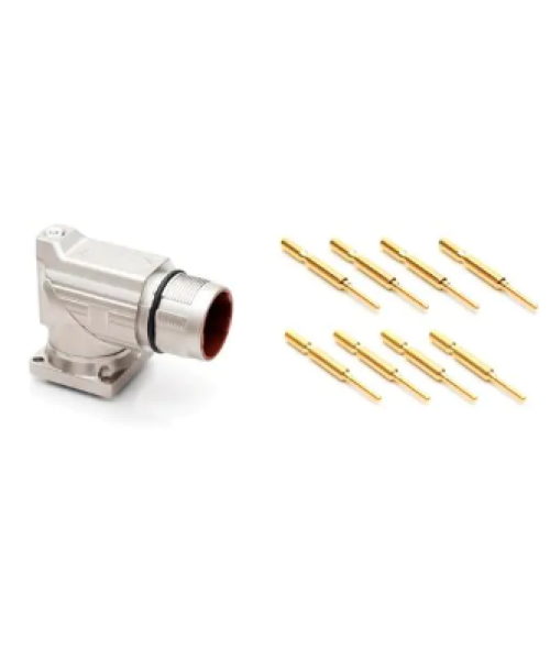 CONECTORES CIRCULARES METRICOS 12 POS MALE PINS STANDARD FLANGE