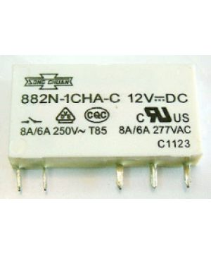 VCC:12V/ ICC:14.2MA/ ISWITCHING: 8A/ VSWITCHING: 250VAC/ P: 170MW